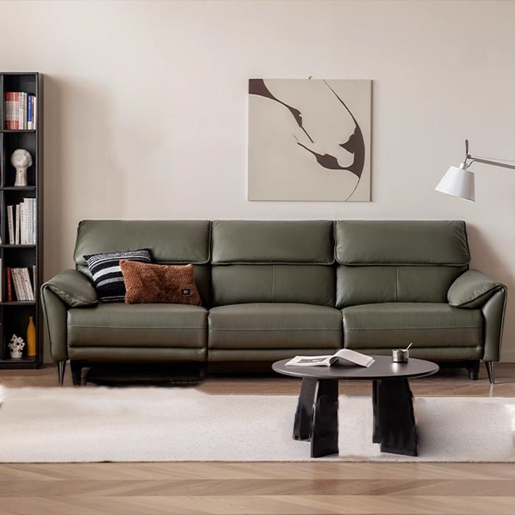 Hamelin Genuine Leather Electric Recliner Sofa – Oak Furniture Store