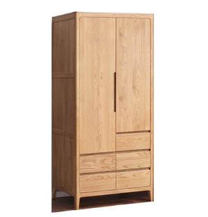 Seattle Natural Solid Oak Double Wardrobe *for Neisha Boyd only*