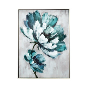 Azure Blossom Wall Art RSE2604 - Oak Furniture Store & Sofas
