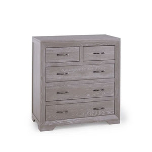Chamfer Solid Oak 2 over 3 Chest of Drawers - Oak Furniture Store & Sofas