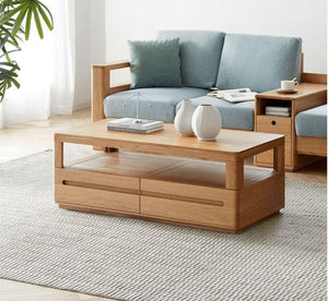 Manchester Natural Solid Oak Coffee Table (New Product Coming Soon!) - Oak Furniture Store & Sofas