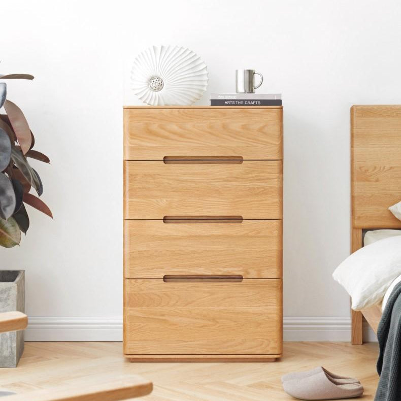 Manchester Solid Oak Tall Boy Drawers – Oak Furniture Store