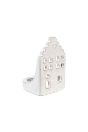 Mini Ceramic House T-light Holder - Oak Furniture Store & Sofas