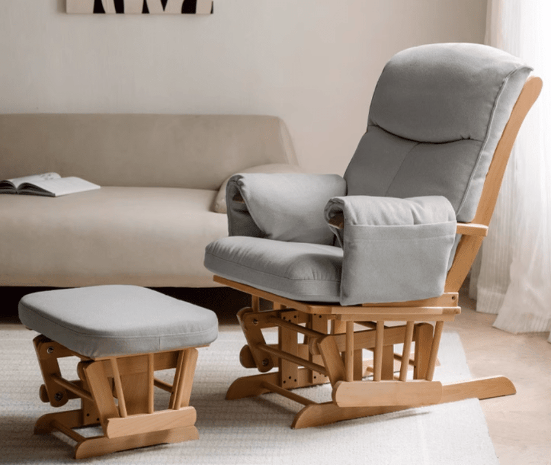 Habebe glider chair & clearance stool