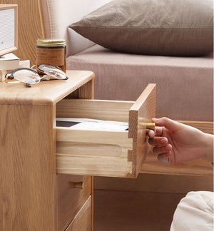 Oslo Bedside Table Design 3 - Oak Furniture Store & Sofas