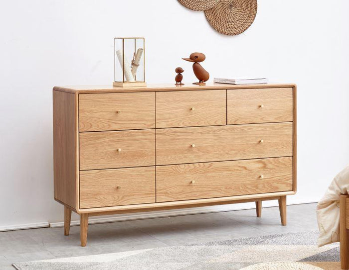 Oslo Natural Solid Oak 3+4 Chest of Drawers