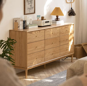 Oslo Natural Solid Oak 9 Drawers - Oak Furniture Store & Sofas