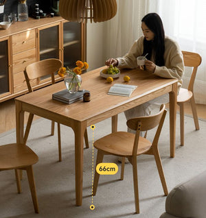 Seattle Natural Solid Oak Large Dining Table - Oak Furniture Store & Sofas