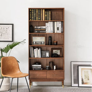 Walnut Book Cabinet - Oak Furniture Store & Sofas