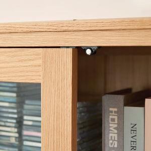 a close up of a book shelf with books