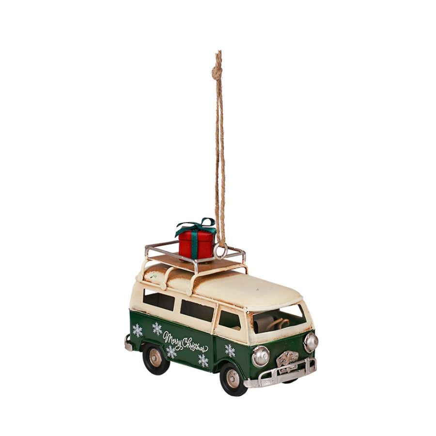 Hanging Vintage Campervan Green FXH761GR