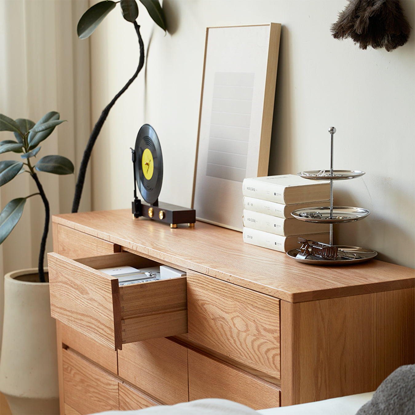 Humbie Natural Solid Oak Chest of 9 Drawers