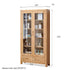 Humbie Solid Oak Large Display Bookcase Cabinet