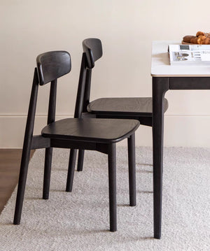 Oslo Charcoal Solid Oak Dining Chair
