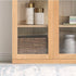 Oslo Natural Solid Oak Display Bookcase Cabinet