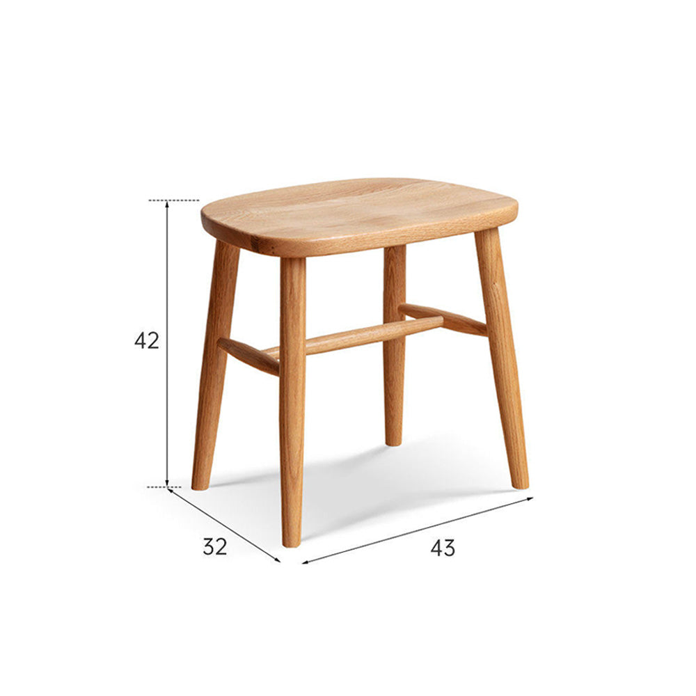 Ostra Solid Hardwood Stool