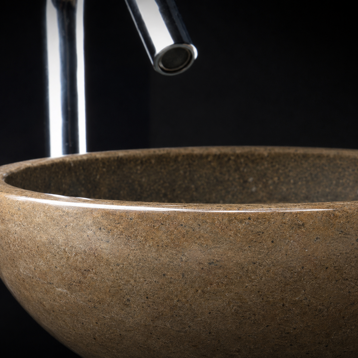 Riaza Small Natural Riverstone Basin