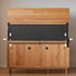 Veroli Natural Solid Cherry Sideboard with Hutch Dresser Top