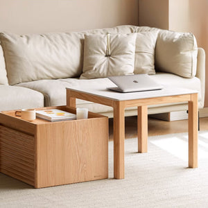 Warburg Natural Solid Oak Coffee Table Set