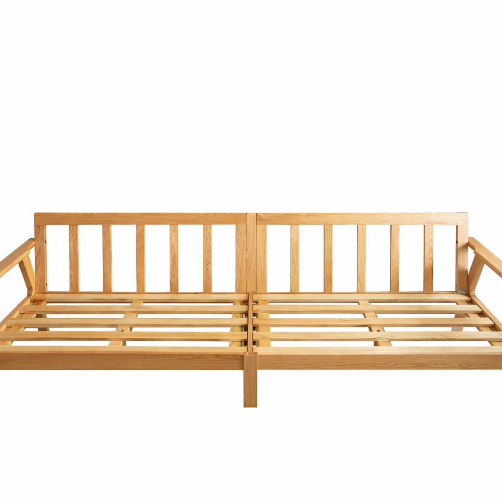 Nayoro Natural Solid Oak Seat Sofa