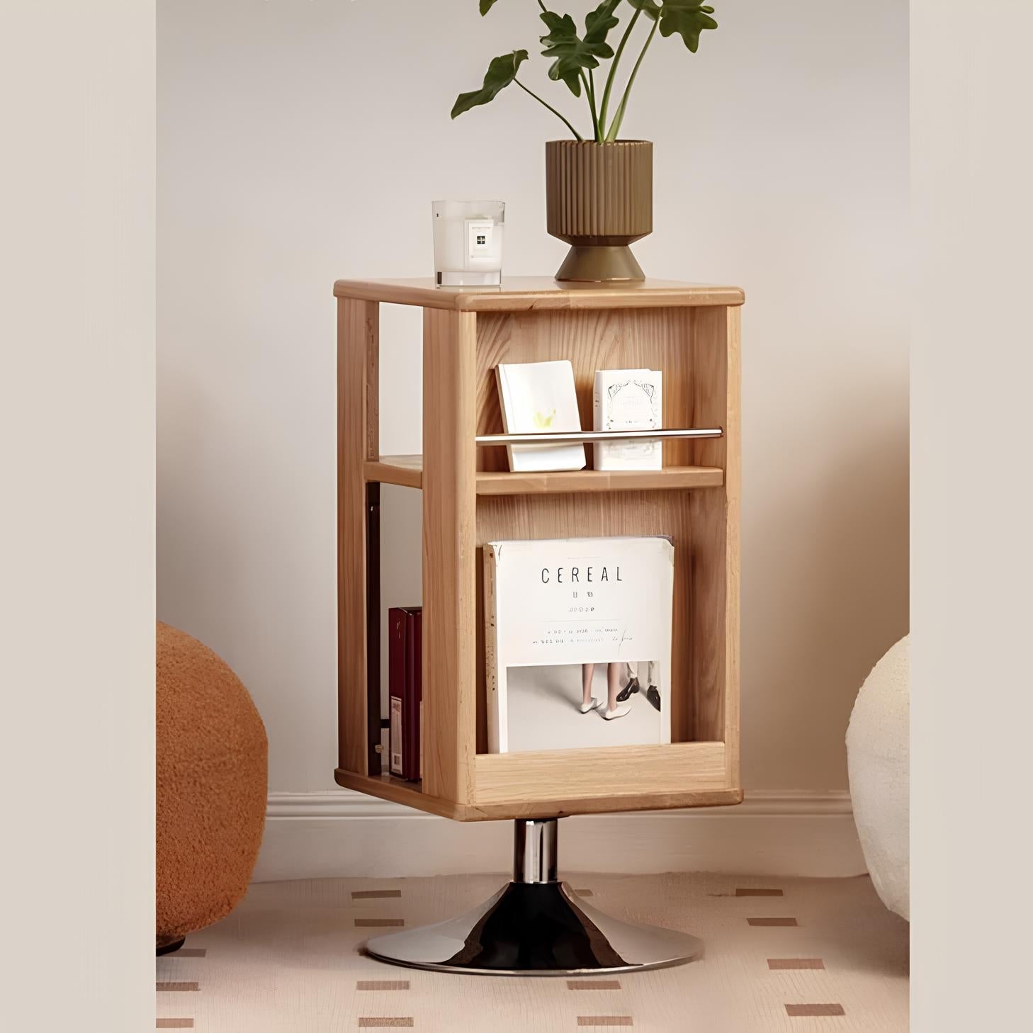 Aarhus Solid Oak Turning Side Table | Oak Furniture Store