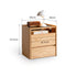Achen Natural Solid Oak Movable Bedside Table