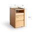 Achen Natural Solid Oak Movable Bedside Table | Oak Furniture Store