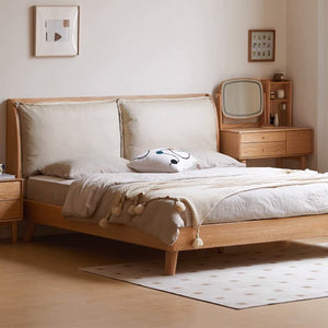 Adair Natural Solid Oak Bed Frame - Oak Furniture Store