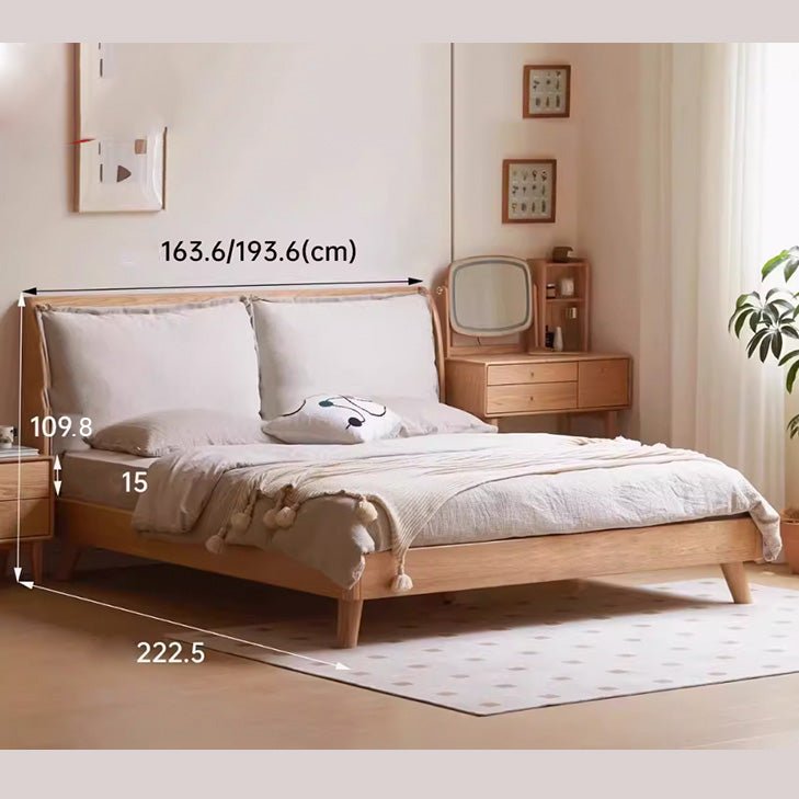 Arvika Natural Solid Oak Bed Frame - Oak Furniture Store