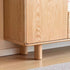 Alia natural solid oak tall entertainment unit with drawers and cabinets