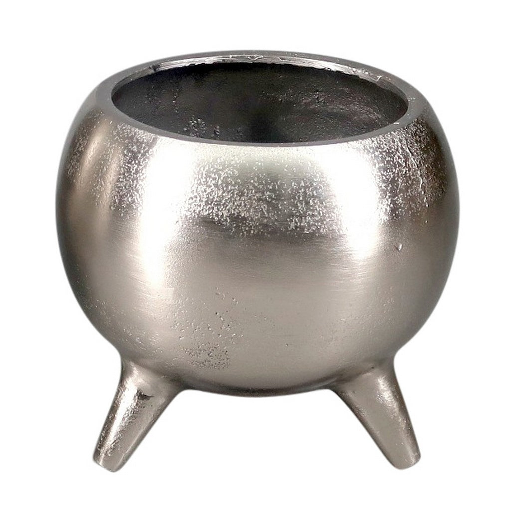 Alu Pot On 3 Legs (S) - Silver RAM9001