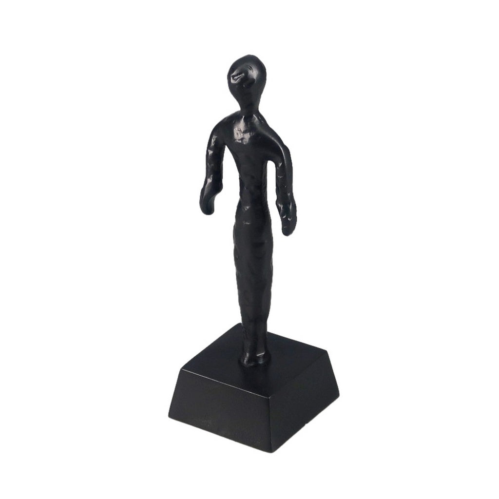 Alu Two Arms Small Deco Sculpture - Black RAM9008