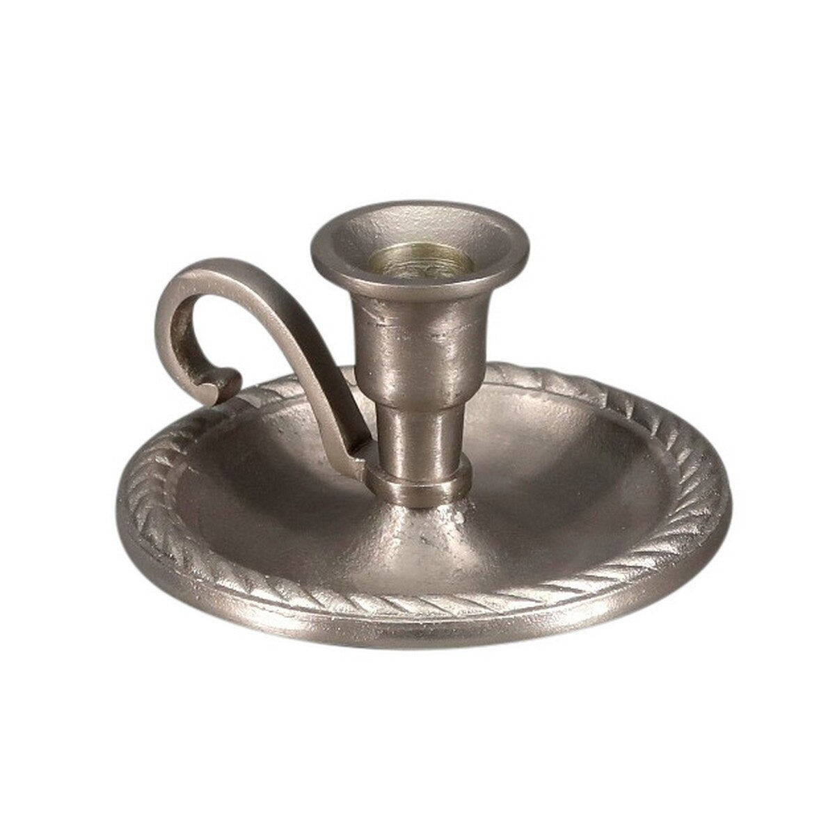 Aluminium Pan Candle Holder – Silver RAM9040
