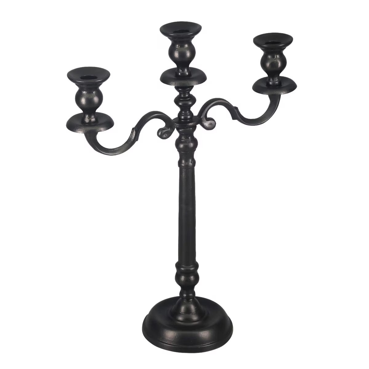 Aluminium Three Candle Holder – Black RAM9039