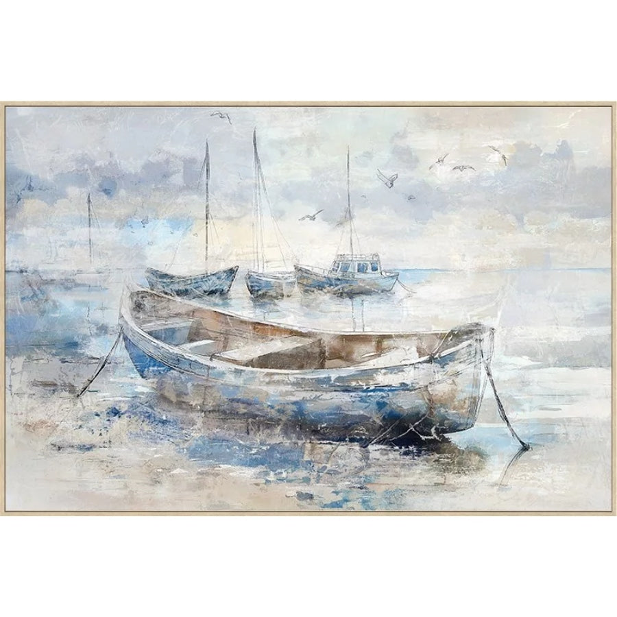 Anchored Serentiy Framed Canvas Wall Art 120X80CM KCM40495