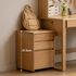 Ancona Natural Solid Beech Desk with Hutch