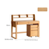 Ancona Natural Solid Beech Desk with Hutch