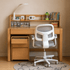 Ancona Natural Solid Beech Desk with Hutch