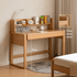 Ancona Natural Solid Beech Desk with Hutch