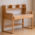 Ancona Natural Solid Beech Desk with Hutch