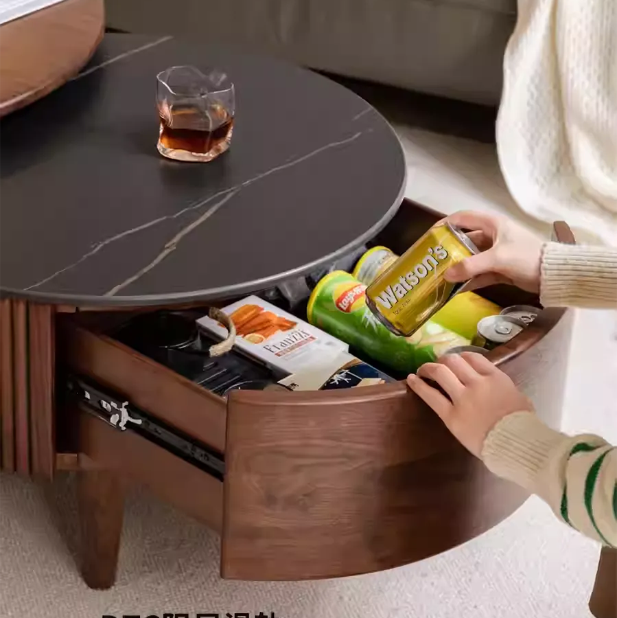 Anders Natural Solid Walnut Coffee Table Set