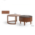 Anders Natural Solid Walnut Coffee Table Set