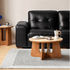 Anela Natural Solid Cherry Coffee Table with Ceramic Top