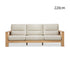 Antillo Natural Solid Ash Sofa