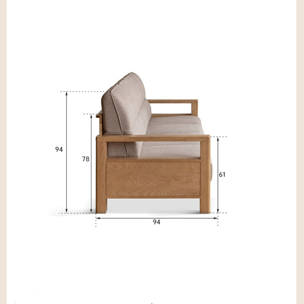 Antillo Natural Solid Ash Sofa