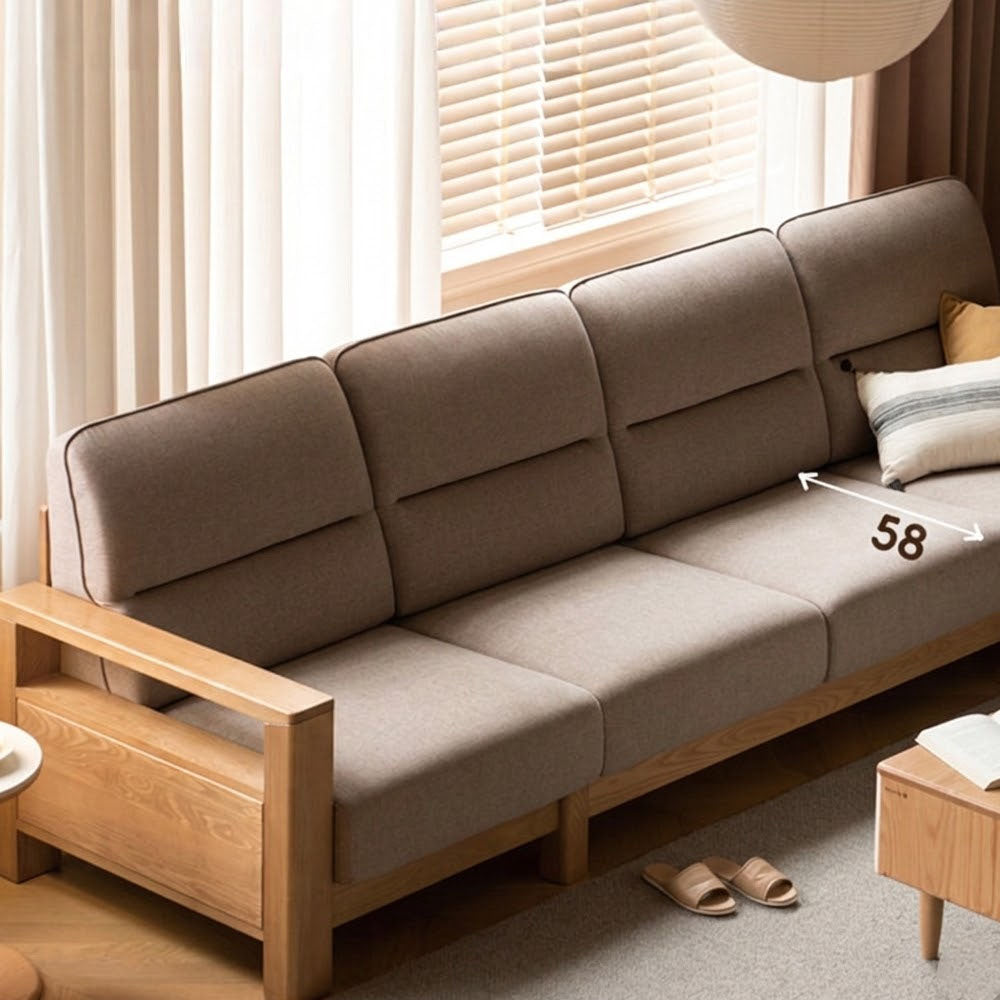 Antillo Natural Solid Ash Sofa