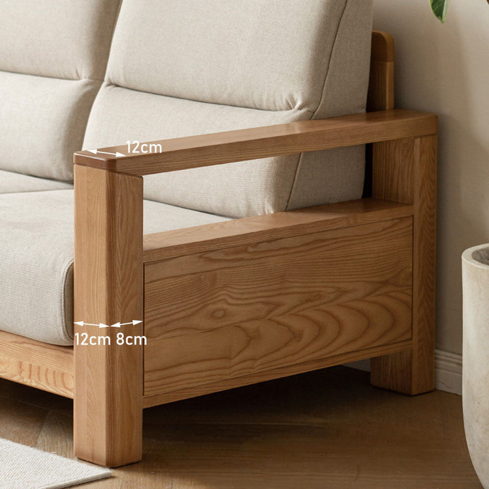 Antillo Natural Solid Ash Sofa
