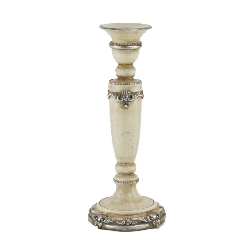 Antiqued Cream Candle Holder RKI4126