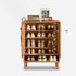 Arches Solid Oak Bottom Open Shelf Shoe Cabinet | Oak Furniture Store