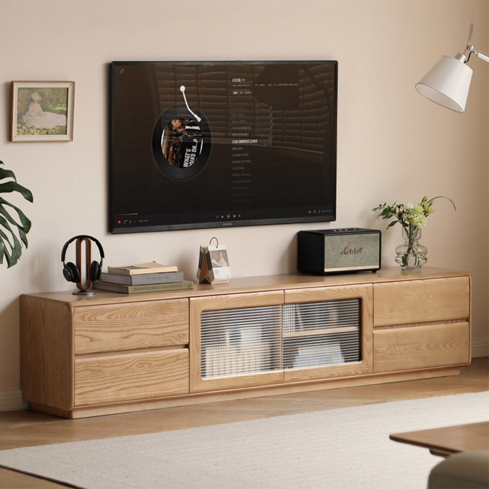 Ardea Natural Solid Ash Floor-Standing Entertainment Unit